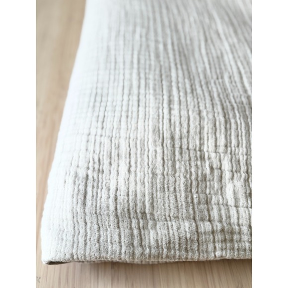 Quince Organic Airy Cotton Gauze Duvet Cover Stone Color Oeko-Tex Certified - Picture 5 of 9